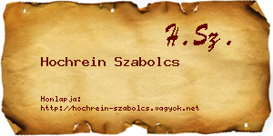 Hochrein Szabolcs névjegykártya